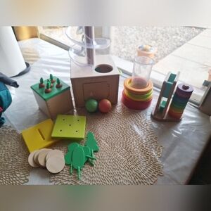 Vibrant Wooden Learning Toy Set for Kids